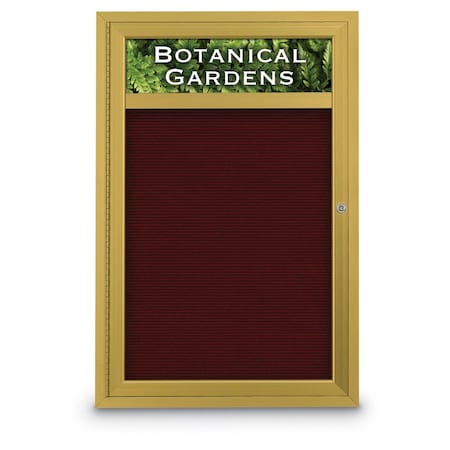 Indoor Enclosed Combo Board,42x32,Black Frame/White Porc & Keylime